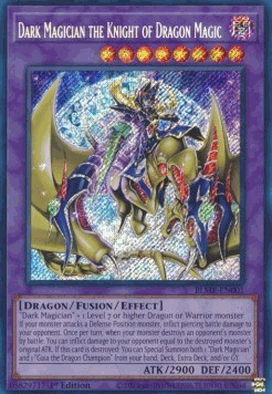 Dark Magician the Knight of Dragon Magic (V.1 - Secret Rare)