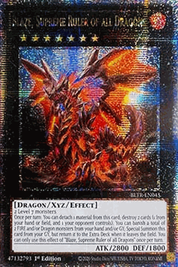 Blaze, Supreme Ruler of All Dragons (V.2 - Quarter Century Secret Rare)