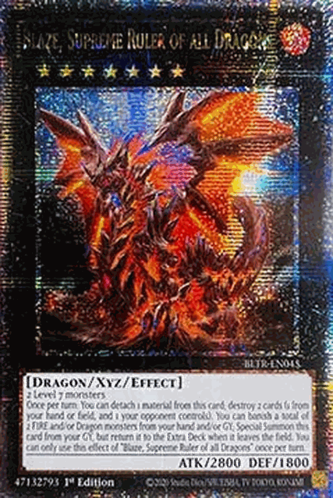 Blaze, Supreme Ruler of All Dragons (V.2 - Quarter Century Secret Rare)