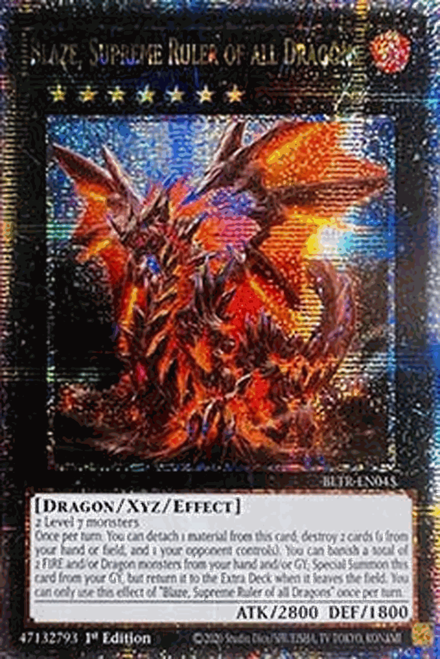 Blaze, Supreme Ruler of All Dragons (V.2 - Quarter Century Secret Rare)