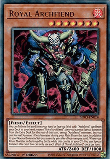 Royal Archfiend (V.1 - Ultra Rare)