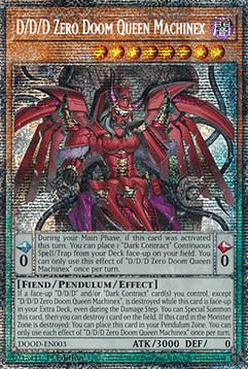 D/D/D Zero Doom Queen Machinex (V.2 - Starlight Rare)