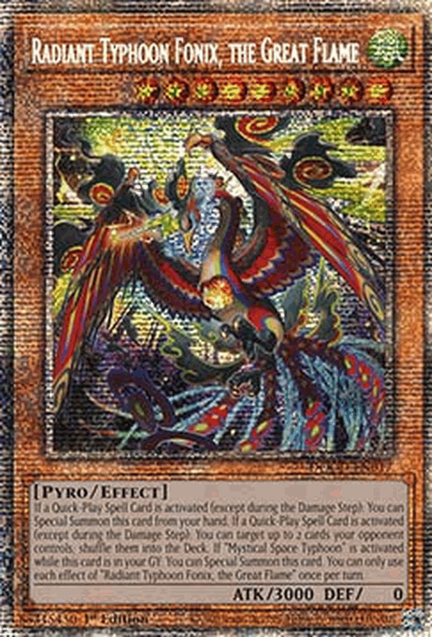 Radiant Typhoon Fonix, the Great Flame (V.2 - Starlight Rare)