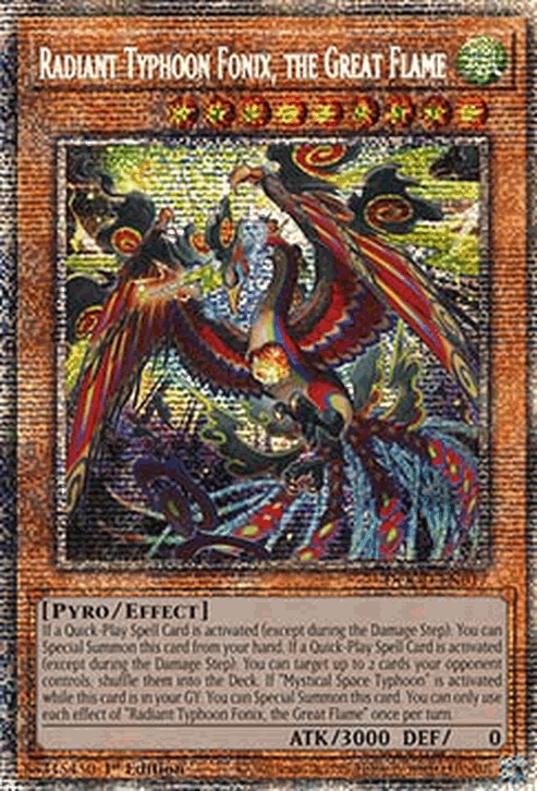 Radiant Typhoon Fonix, the Great Flame (V.2 - Starlight Rare)