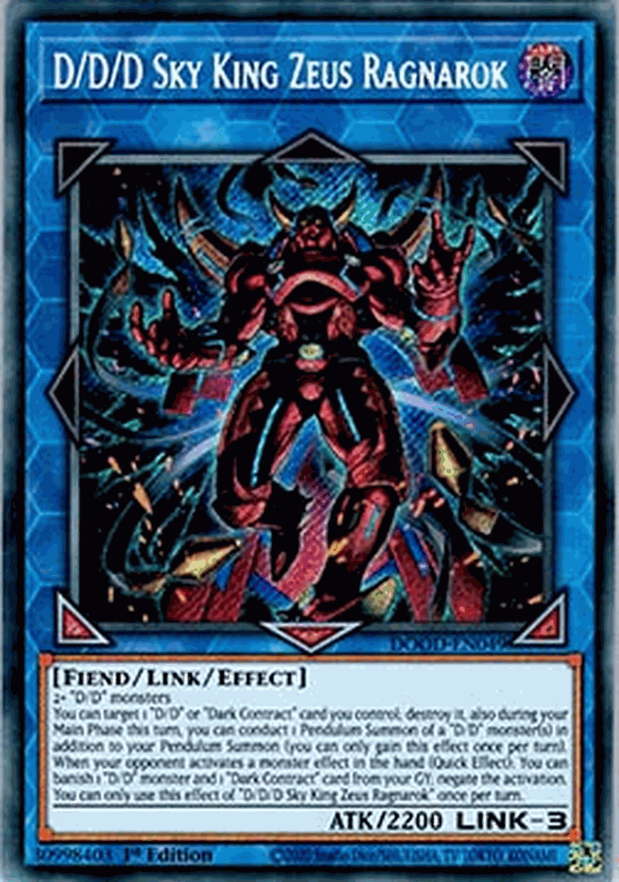 D/D/D Sky King Zeus Ragnarok (V.1 - Secret Rare)