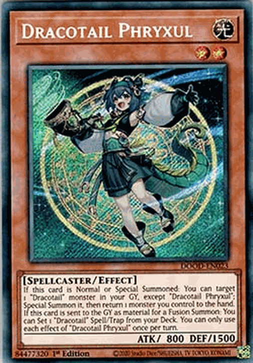Dracotail Phryxul (V.1 - Secret Rare)