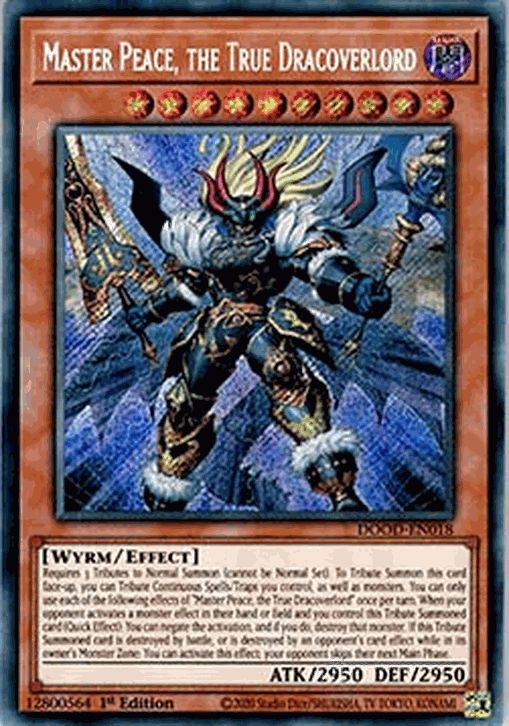 Master Peace, the True Dracoverlord (V.1 - Secret Rare)