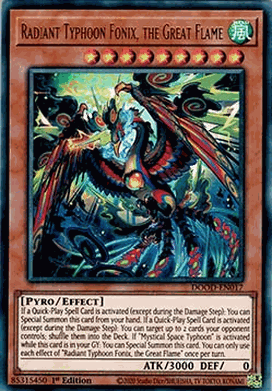 Radiant Typhoon Fonix, the Great Flame (V.1 - Ultra Rare)