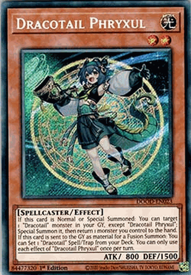 Dracotail Phryxul (V.1 - Secret Rare)