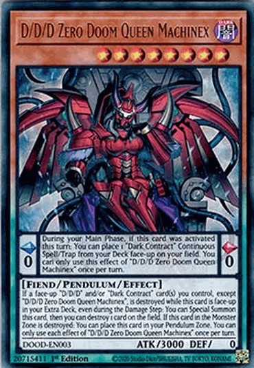 D/D/D Zero Doom Queen Machinex (V.1 - Ultra Rare)