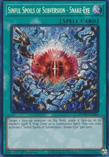 Sinful Spoils of Subversion - Snake-Eye (V.1 - Secret Rare)