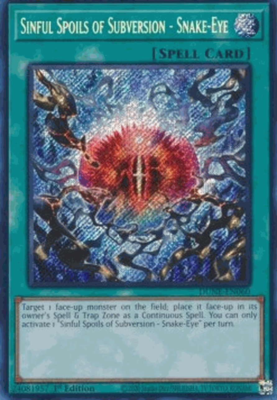 Sinful Spoils of Subversion - Snake-Eye (V.1 - Secret Rare)