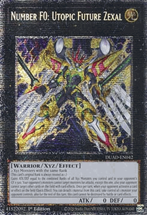 Number F0: Utopic Future Zexal (V.2 - Starlight Rare)