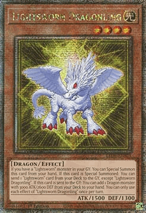 Lightsworn Dragonling (V.2 - Quarter Century Secret Rare)