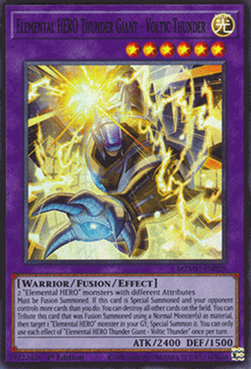 Elemental HERO Thunder Giant - Voltic Thunder (V.1 - Super Rare)