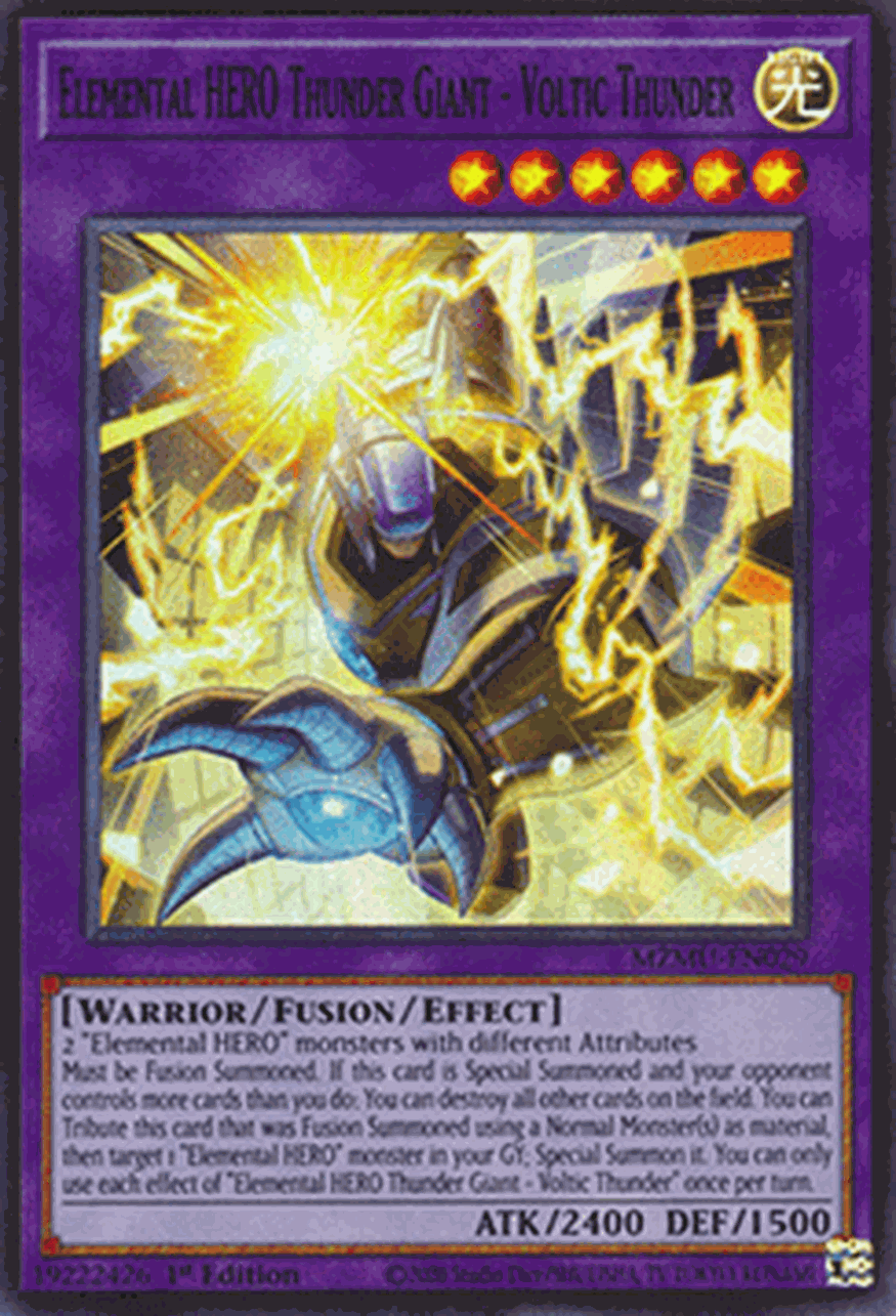 Elemental HERO Thunder Giant - Voltic Thunder (V.1 - Super Rare)