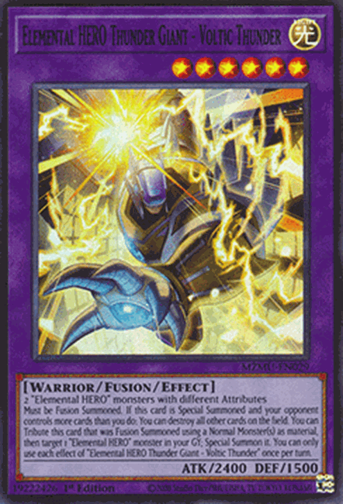 Elemental HERO Thunder Giant - Voltic Thunder (V.1 - Super Rare)