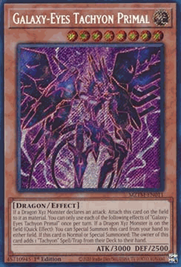 Galaxy-Eyes Tachyon Primal (V.1 - Secret Rare)