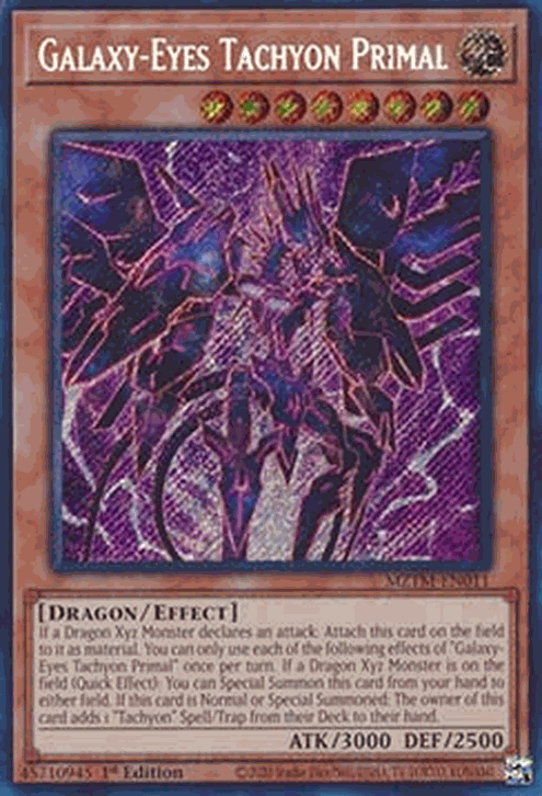 Galaxy-Eyes Tachyon Primal (V.1 - Secret Rare)