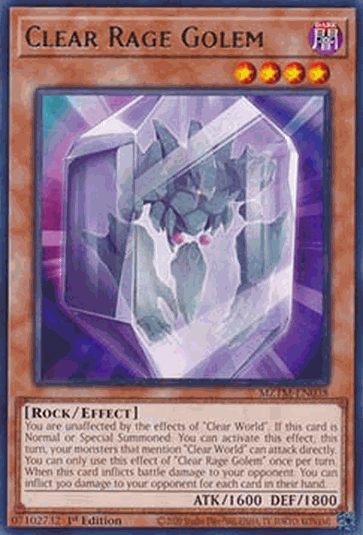 Clear Rage Golem