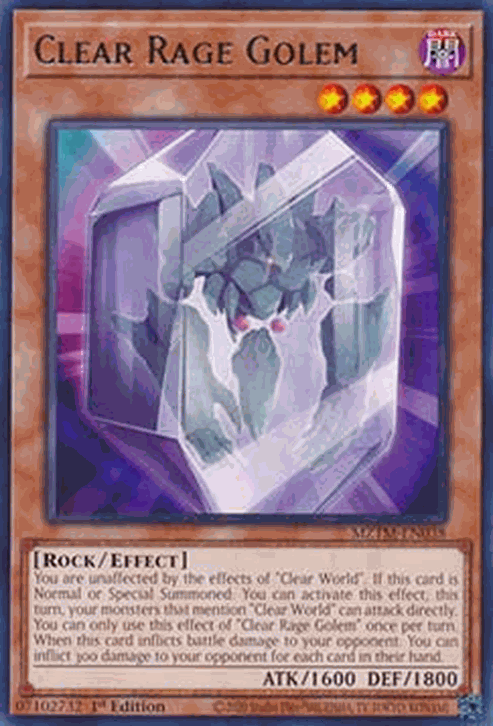 Clear Rage Golem