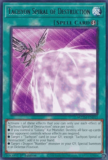 Tachyon Spiral of Destruction