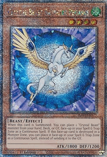 Crystal Beast Sapphire Pegasus (V.2 - Quarter Century Secret Rare)