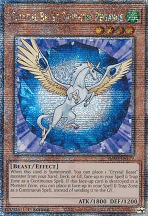 Crystal Beast Sapphire Pegasus (V.2 - Quarter Century Secret Rare)