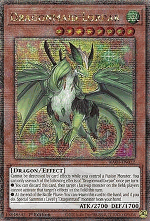 Dragonmaid Lorpar (V.5 - Quarter Century Secret Rare)