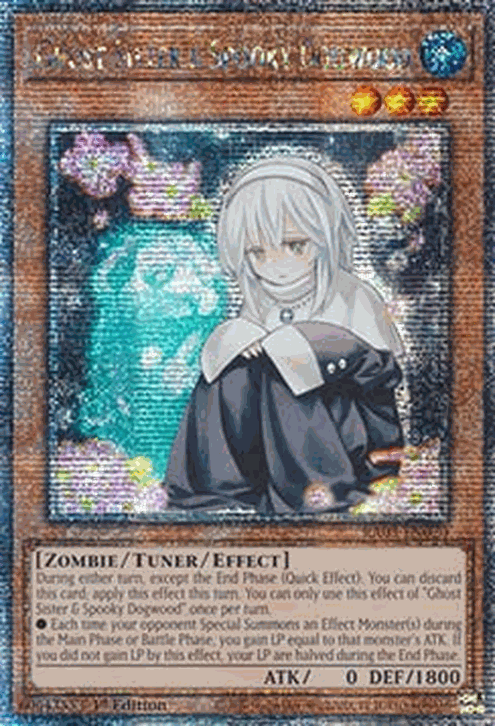 Ghost Sister & Spooky Dogwood (V.5 - Quarter Century Secret Rare)