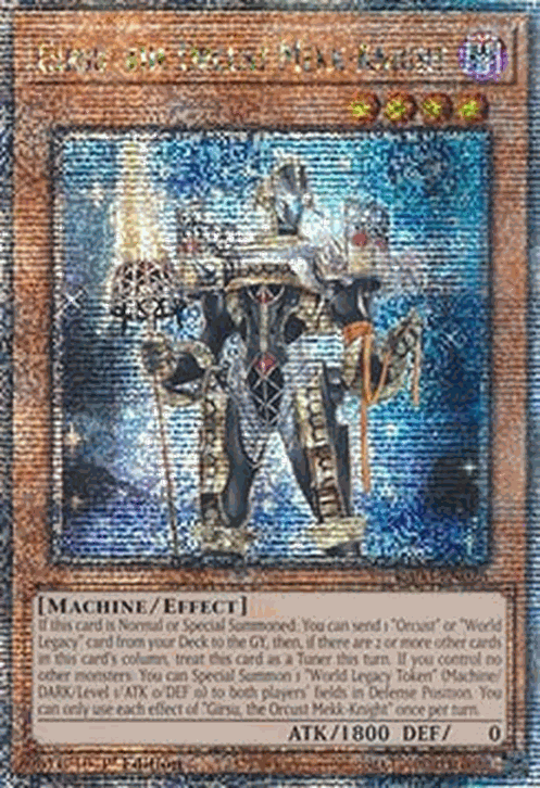 Girsu, the Orcust Mekk-Knight (V.5 - Quarter Century Secret Rare)