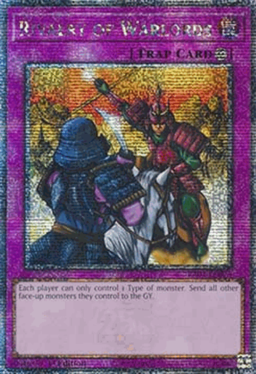 Rivalry of Warlords (V.5 - Quarter Century Secret Rare)