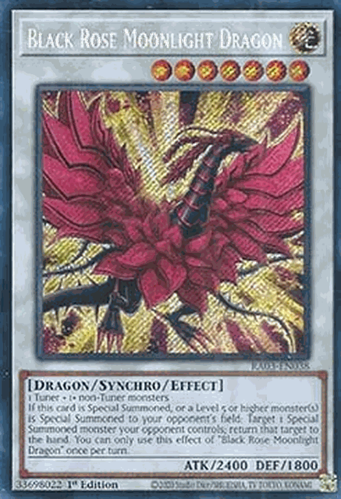 Black Rose Moonlight Dragon (V.3 - Secret Rare)