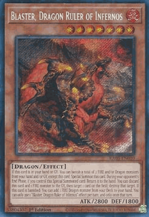 Blaster, Dragon Ruler of Infernos (V.3 - Secret Rare)