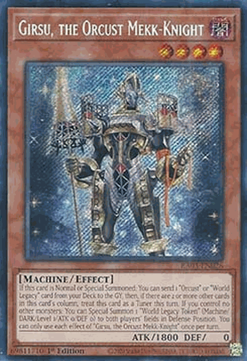 Girsu, the Orcust Mekk-Knight (V.3 - Secret Rare)