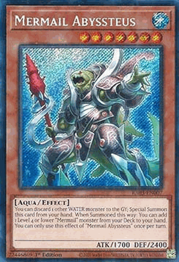 Mermail Abyssteus (V.3 - Secret Rare)