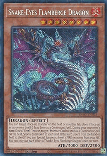 Snake-Eyes Flamberge Dragon (V.3 - Secret Rare)