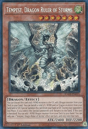Tempest, Dragon Ruler of Storms (V.3 - Secret Rare)