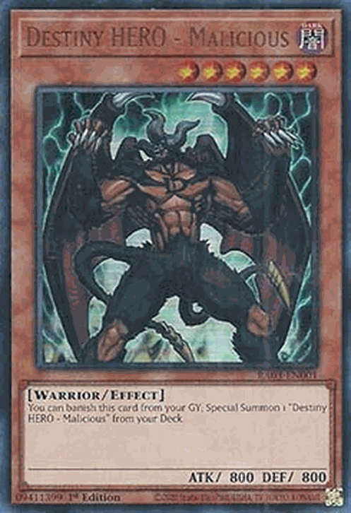 Destiny HERO - Malicious (V.2 - Ultra Rare)
