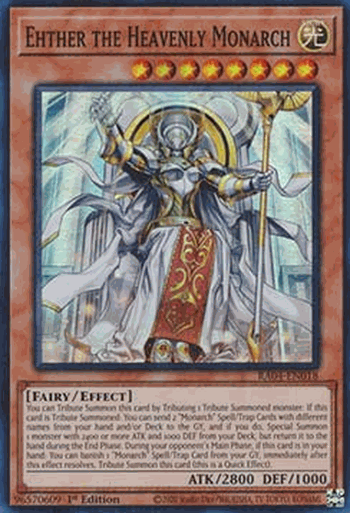 Ehther the Heavenly Monarch (V.1 - Super Rare)