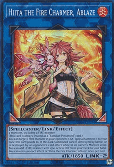 Hiita the Fire Charmer, Ablaze (V.1 - Super Rare)