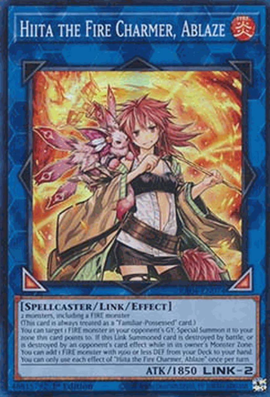 Hiita the Fire Charmer, Ablaze (V.1 - Super Rare)