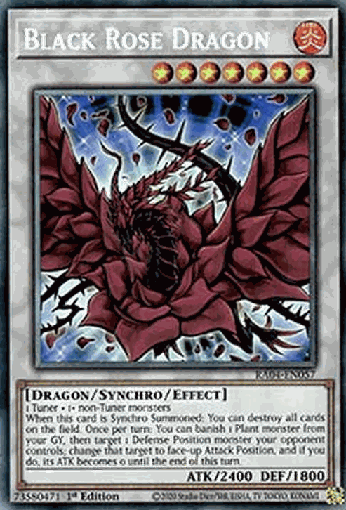 Black Rose Dragon (V.6 - Collectors Rare)