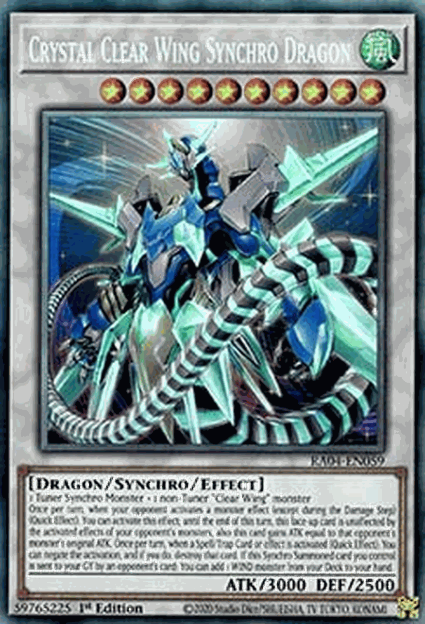 Crystal Clear Wing Synchro Dragon (V.6 - Collectors Rare)