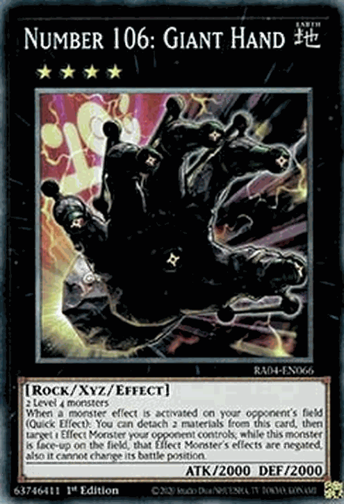 Number 106: Giant Hand (V.6 - Collectors Rare)