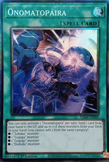 Onomatopaira (V.6 - Collectors Rare)