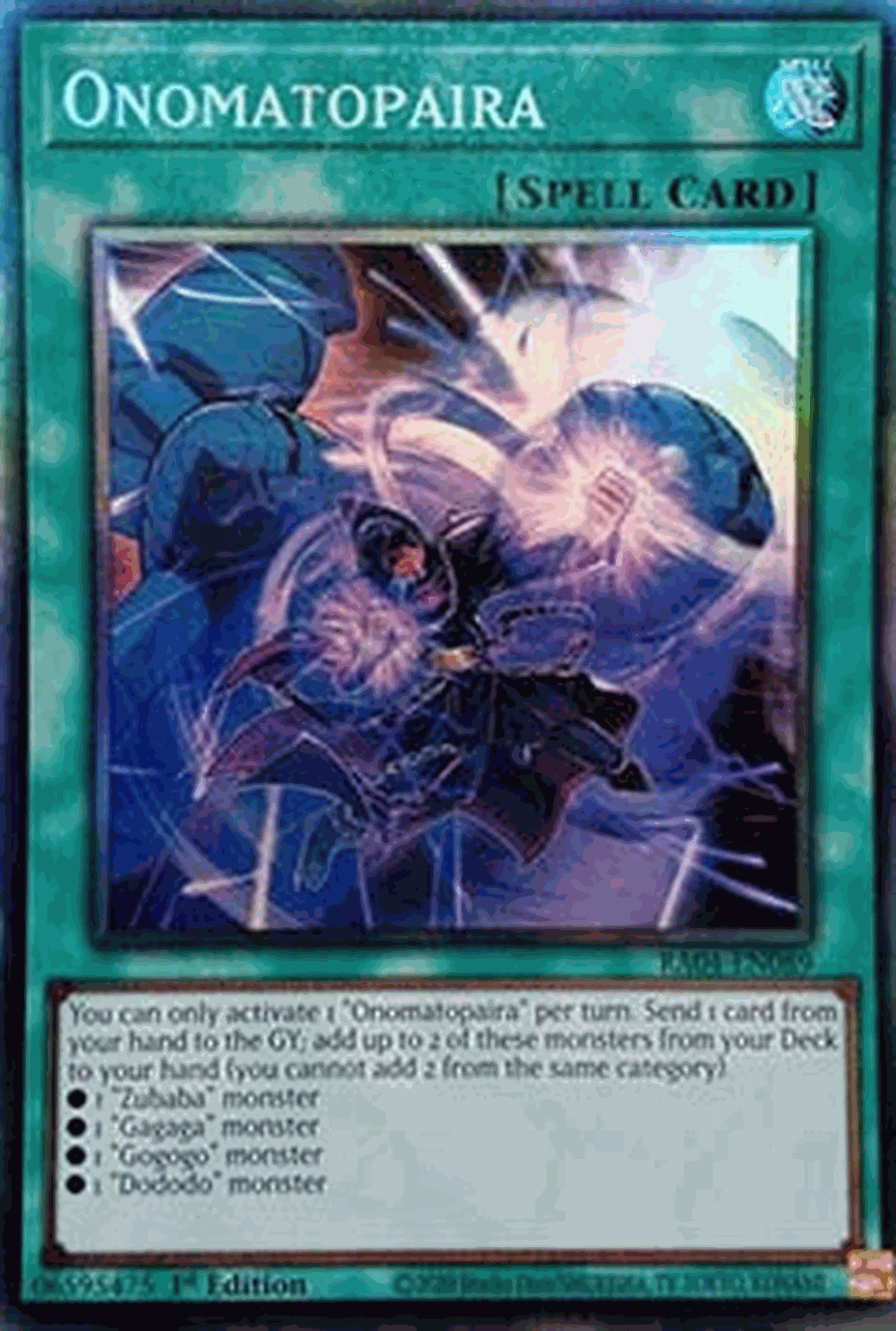 Onomatopaira (V.6 - Collectors Rare)