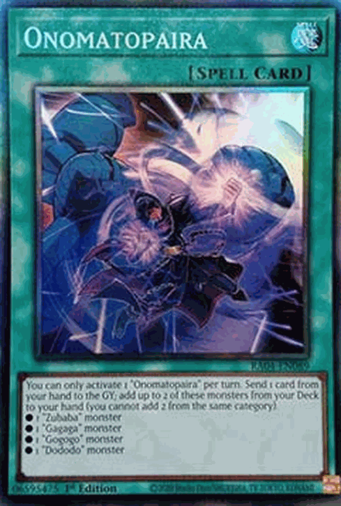 Onomatopaira (V.6 - Collectors Rare)