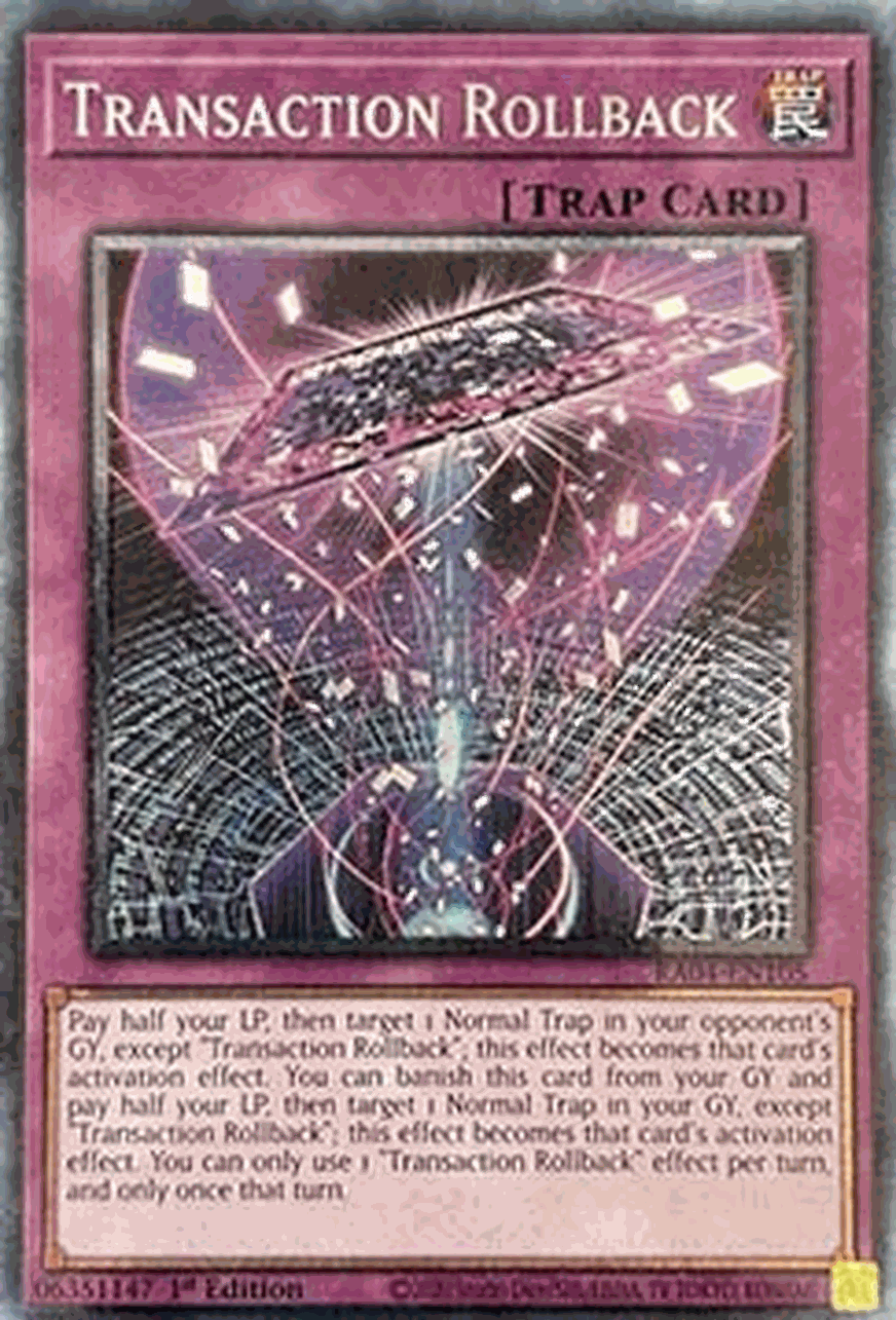 Transaction Rollback (V.6 - Collectors Rare)