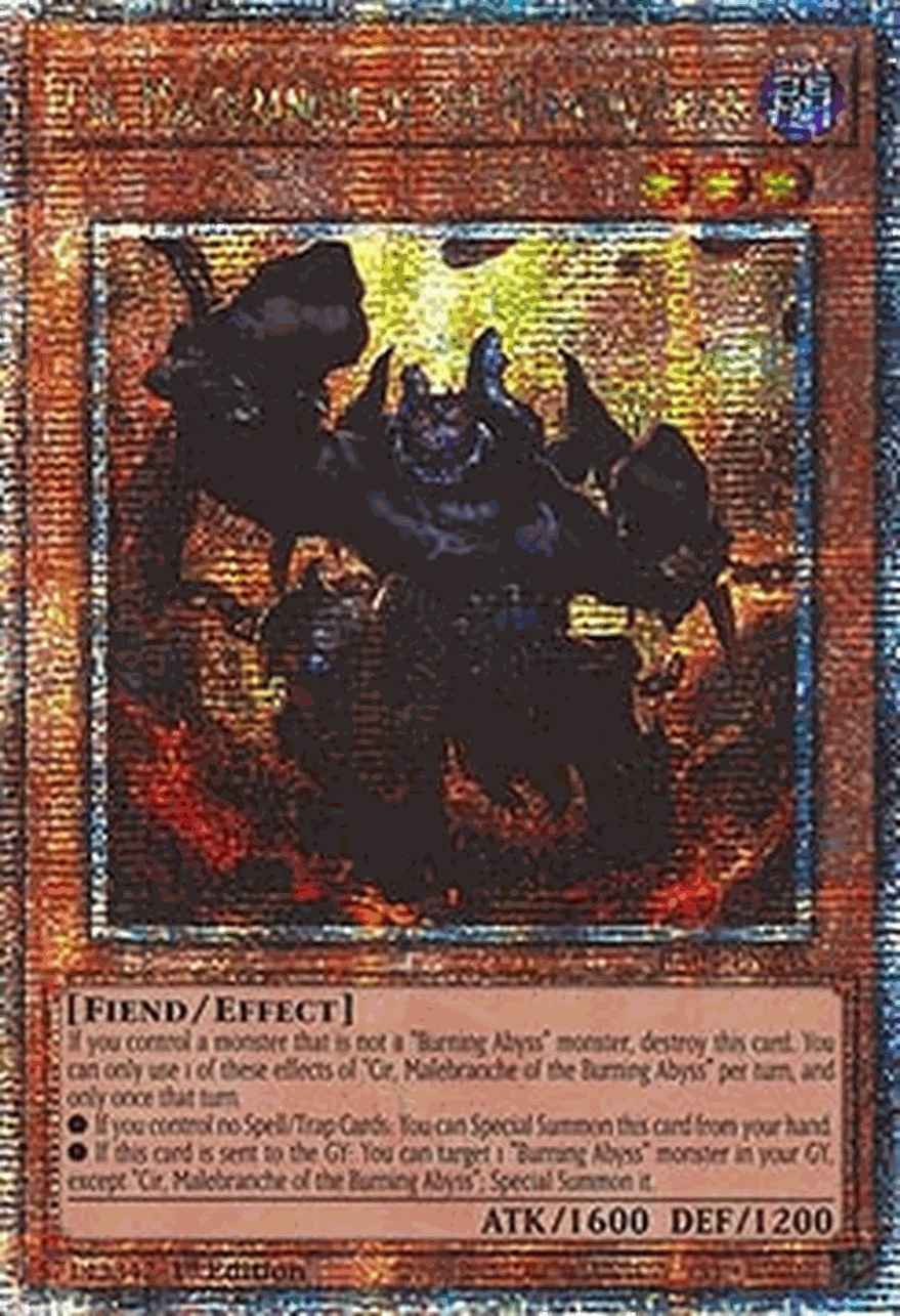 Cir, Malebranche of the Burning Abyss (V.2 - Quarter Century Secret Rare)